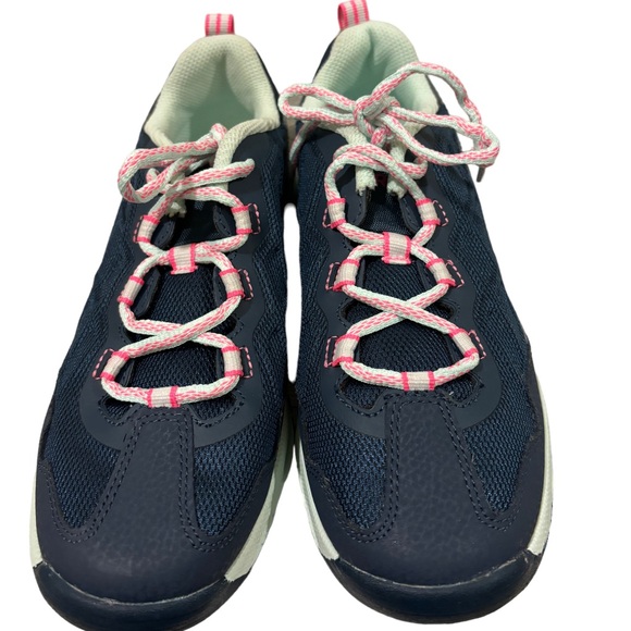 Merrell Chameleon Low 2.0 Womens Blue Pink Lace Up Outdoor Hiking Sneaker size 5 - Picture 4 of 8